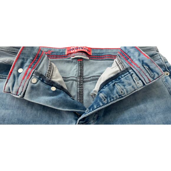 STREET ONE LOOSEFIT, STRAIGHT LEG, DENIM JEANS, WOMENS, 33/28), LIGHT BLUE DENIM - Picture 3 of 12